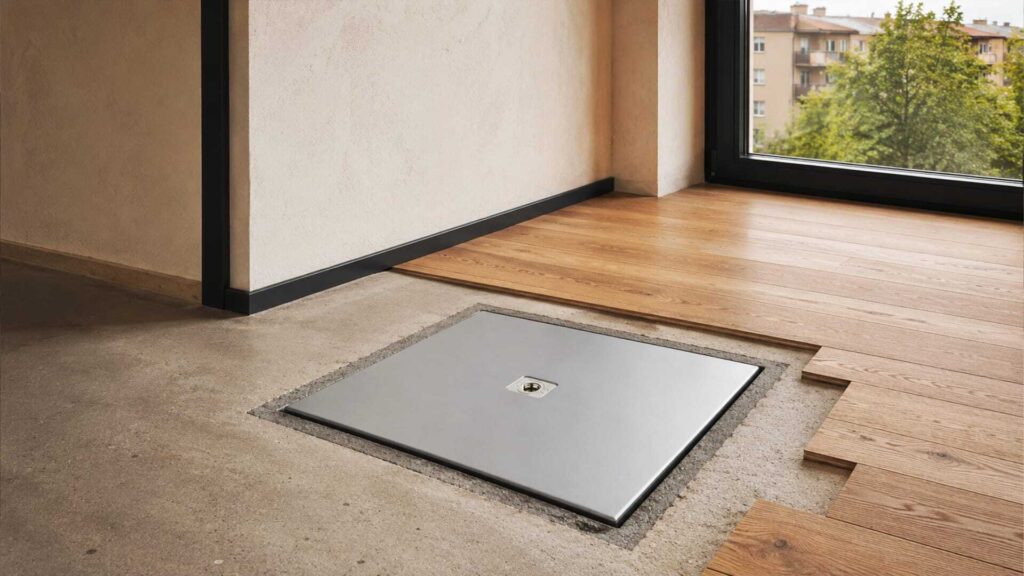 Cassaforte a pavimento installazione soletta cover articolo cln safety