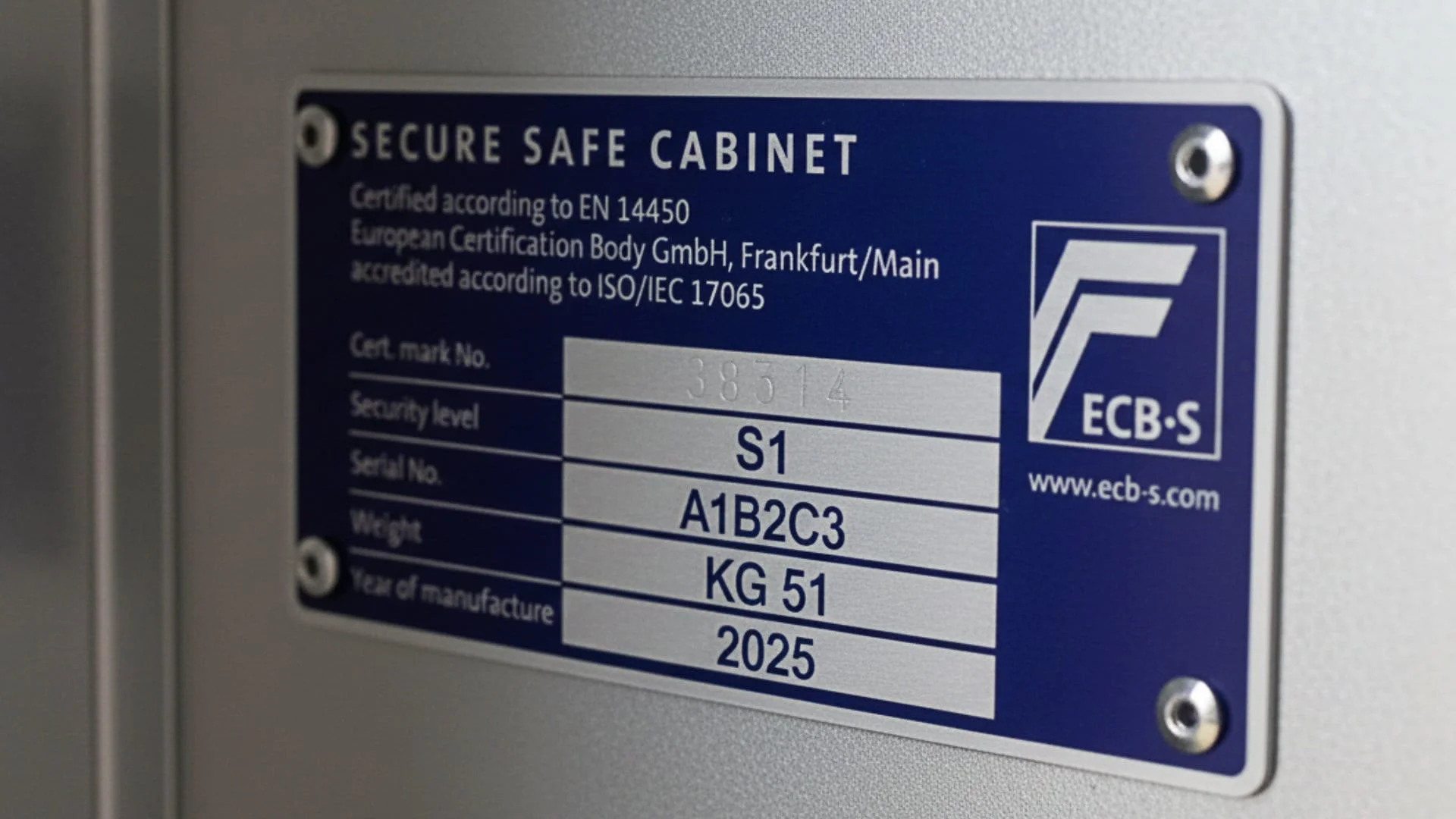 Certificazione EN-14450 S1