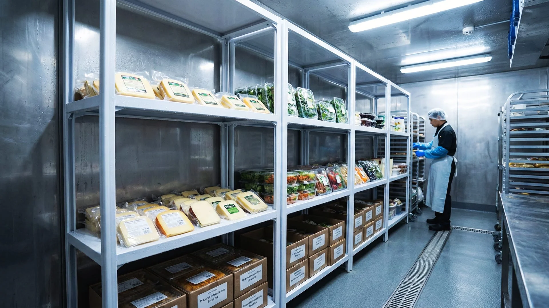 Scenari reali scaffalature per alimenti in PVC atossico CLN Safety