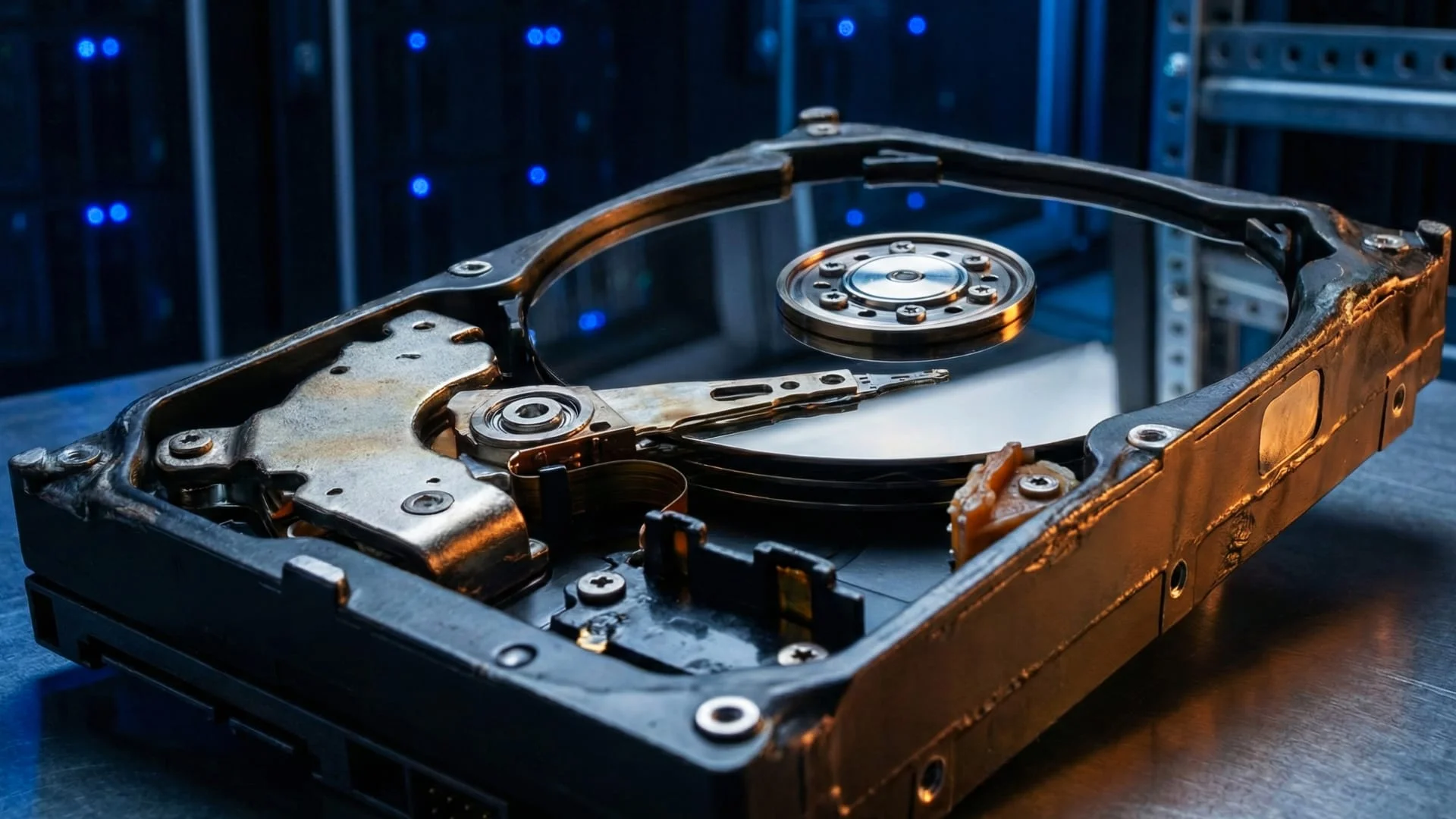 hard disk supporto fisico di dati danneggiato