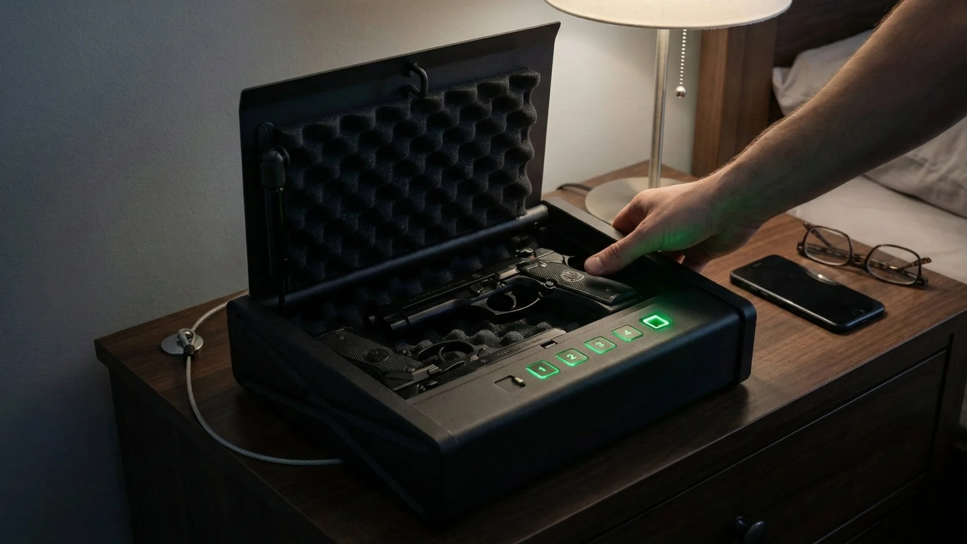 Cassaforte biometrica pistola cp 2e accesso rapido