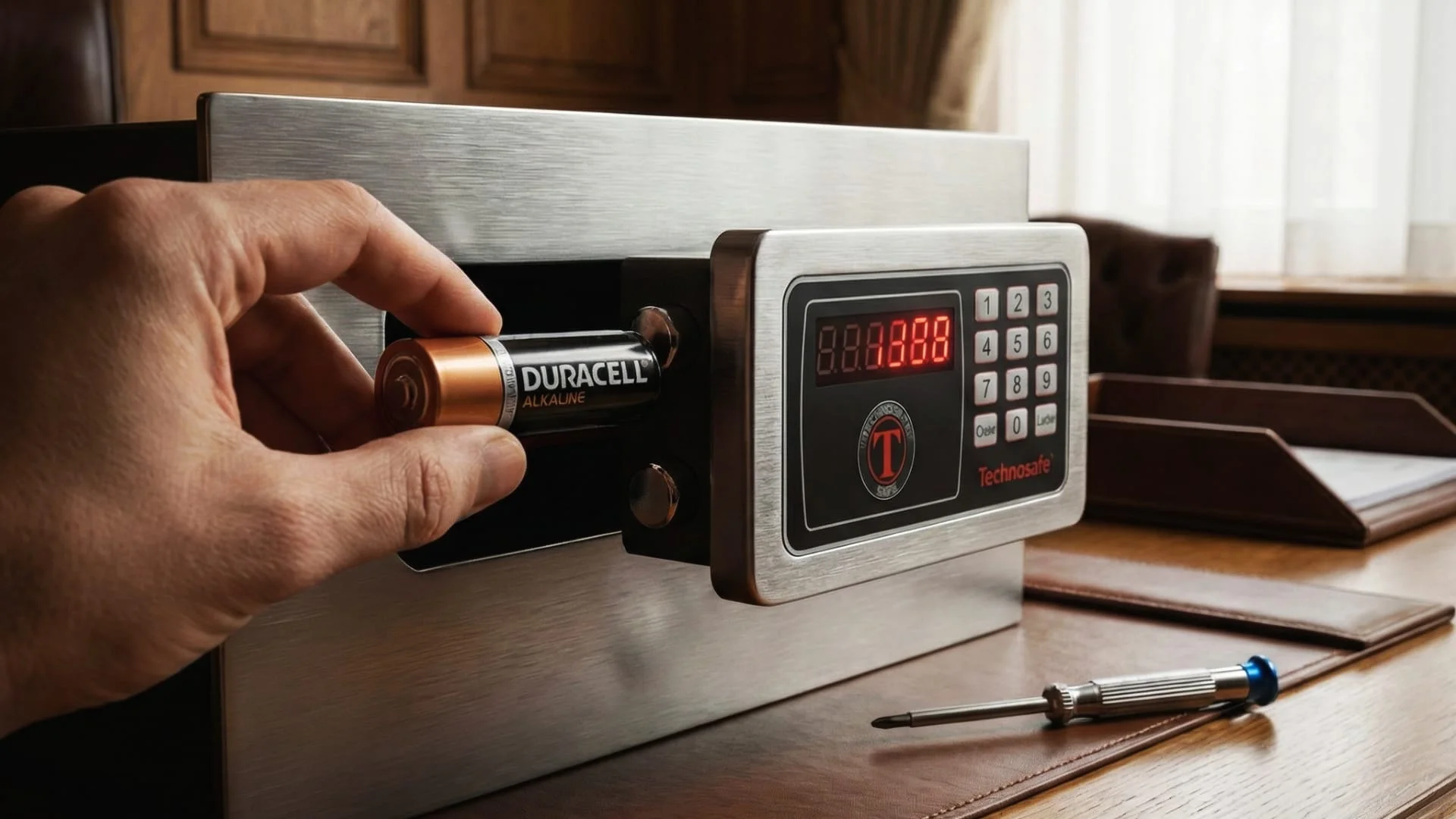 Gestione delle batterie e del tastierino elettronico CLN Safety
