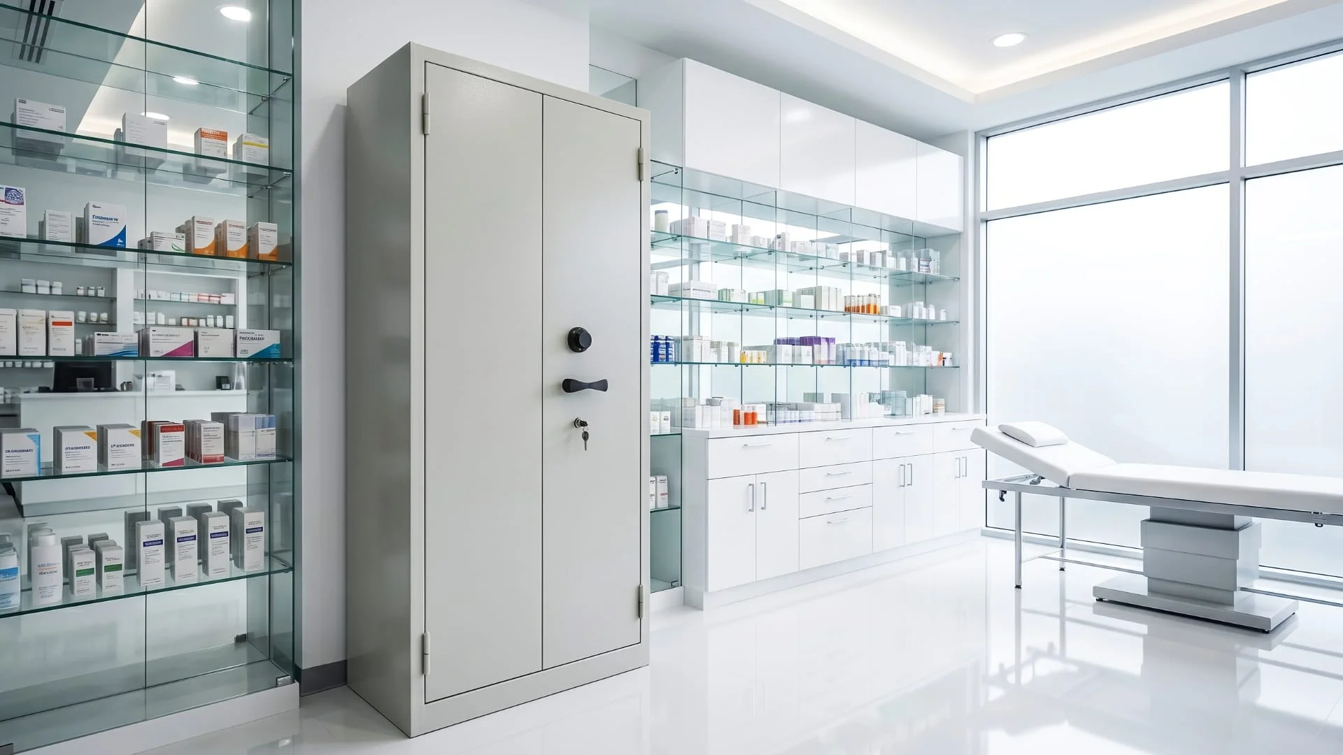 Armadio blindato settore sanitario farmacie cln safety