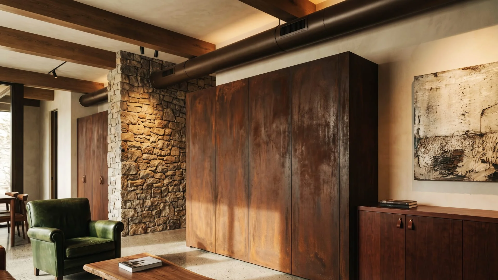 Armadio monolitico acciaio corten cln safety