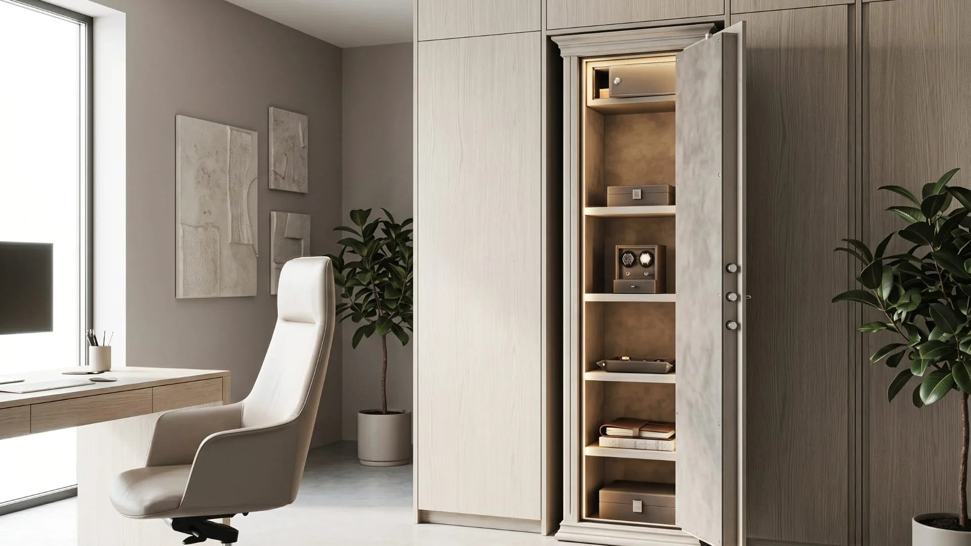 Armadio rovere sbiancato design studio cln safety