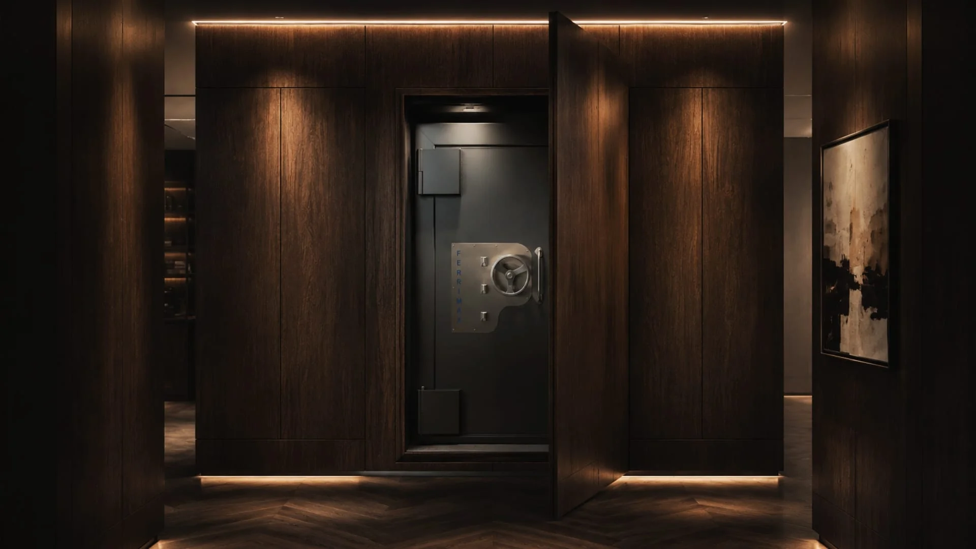 Panic room in casa porta invisibile cln safety