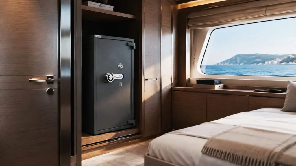 Cassaforte per yacht cabina armatoriale cover articolo cln safety
