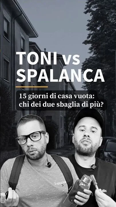 Quindici giorni di casa vuota: due errori a confronto. Duello #4 #Shorts