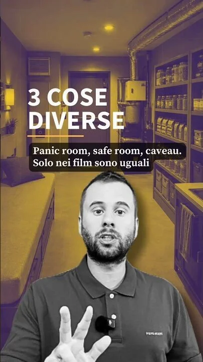 Panic room, safe room, caveau: tre cose diverse, non una #Shorts