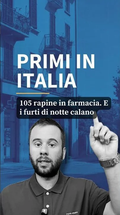 Rapine in farmacia: la Lombardia è prima in Italia con 105 casi #Shorts