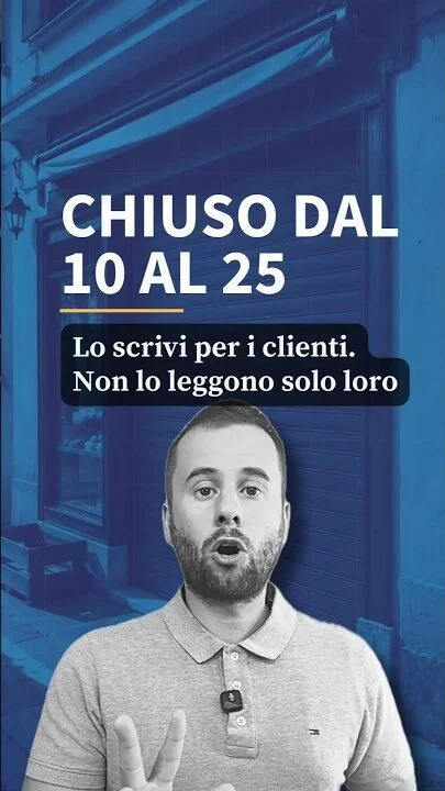 Chiusura estiva del negozio: cosa non scrivere sul profilo #Shorts