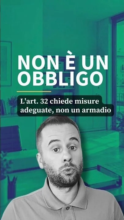 Art. 32 GDPR: serve un armadio chiuso a chiave per i fascicoli? #Shorts