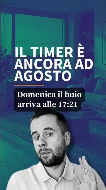 Cambio dell'ora: il timer delle luci è ancora sull'estate #Shorts