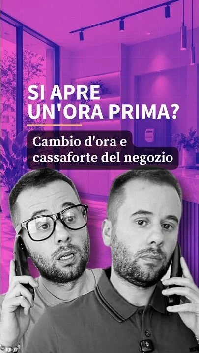 Cambio dell'ora: la cassaforte del negozio con le fasce orarie #Shorts