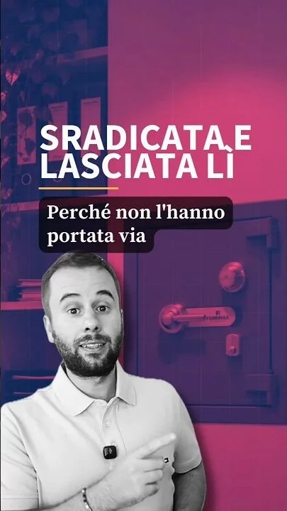 Hanno sradicato la cassaforte e l'hanno lasciata lì: perché #Shorts